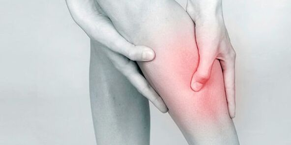 pain in the leg with osteochondrosis